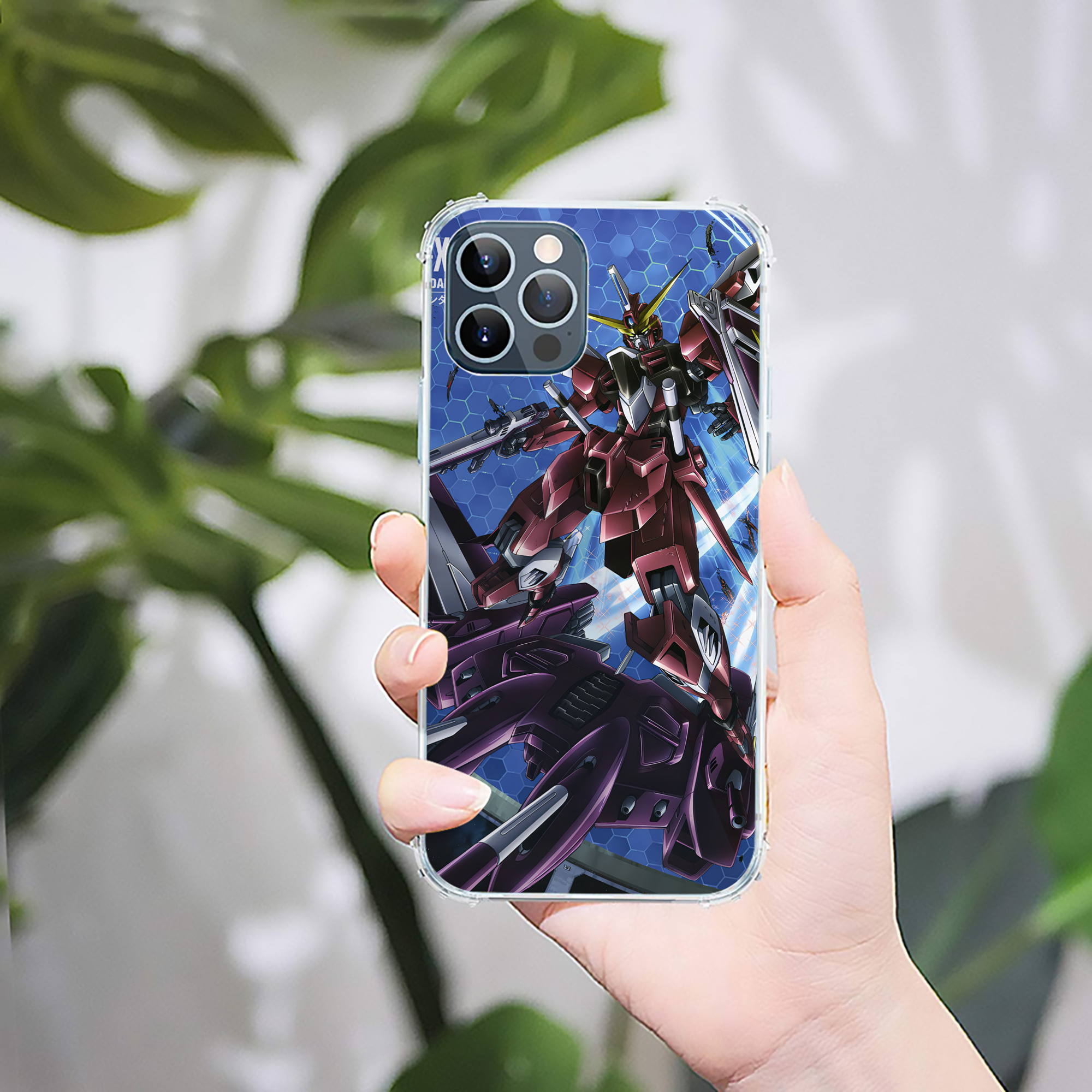 （画像用） 機動戦士ガンダム Mobile Suit Gundam 【iPhone 12シリーズ対応】透明スマホケース（クリアソフトケース）